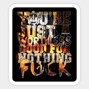 Justice Worthless Sticker